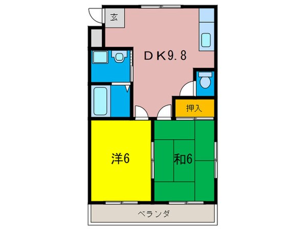 サンハイツの物件間取画像